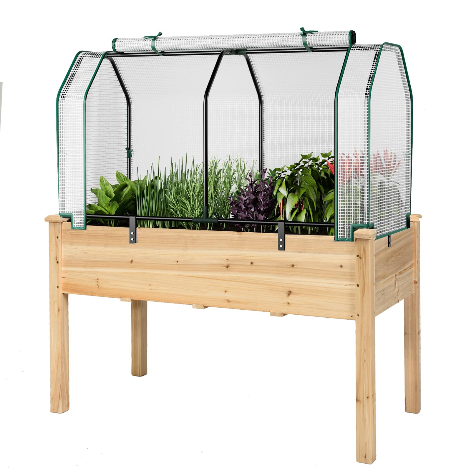 Raised Garden Bed with Greenho - огляд і ціна Raised Garden Bed