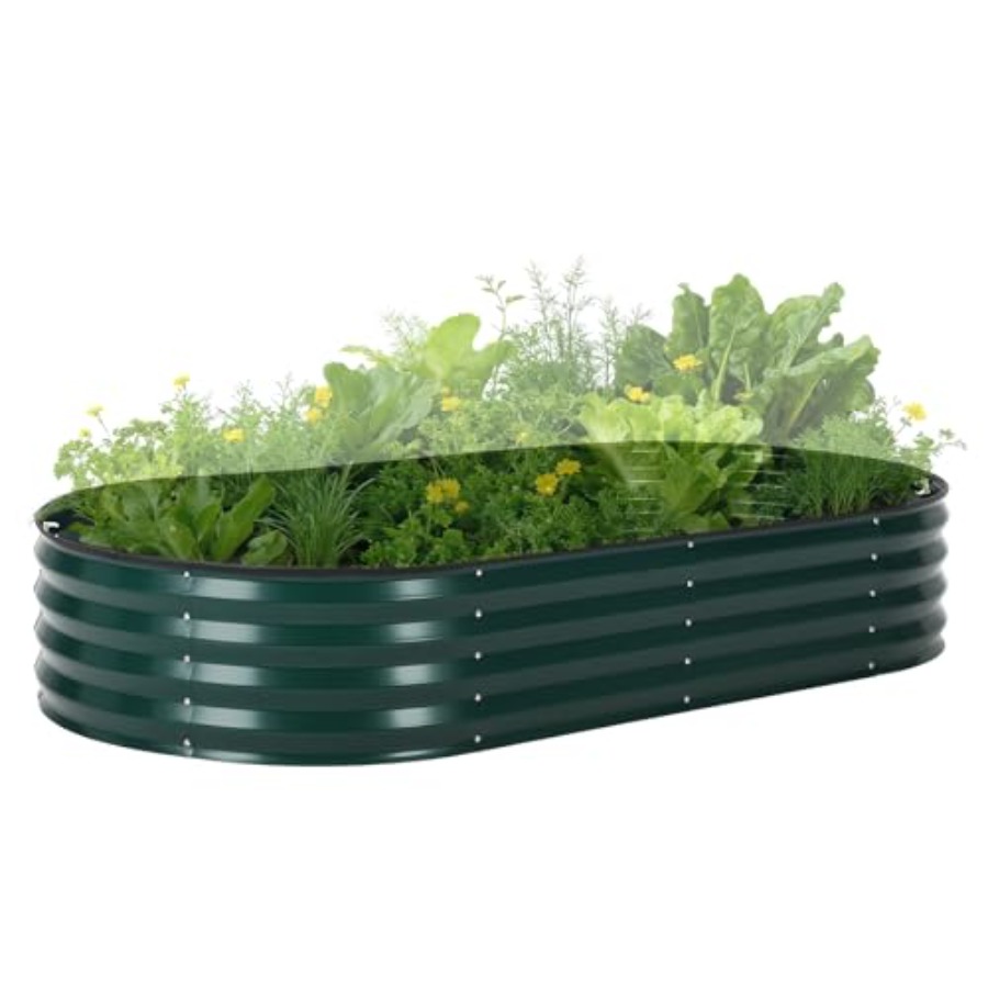 Outdoor galvanized steel raise - огляд і ціна Raised Garden Bed