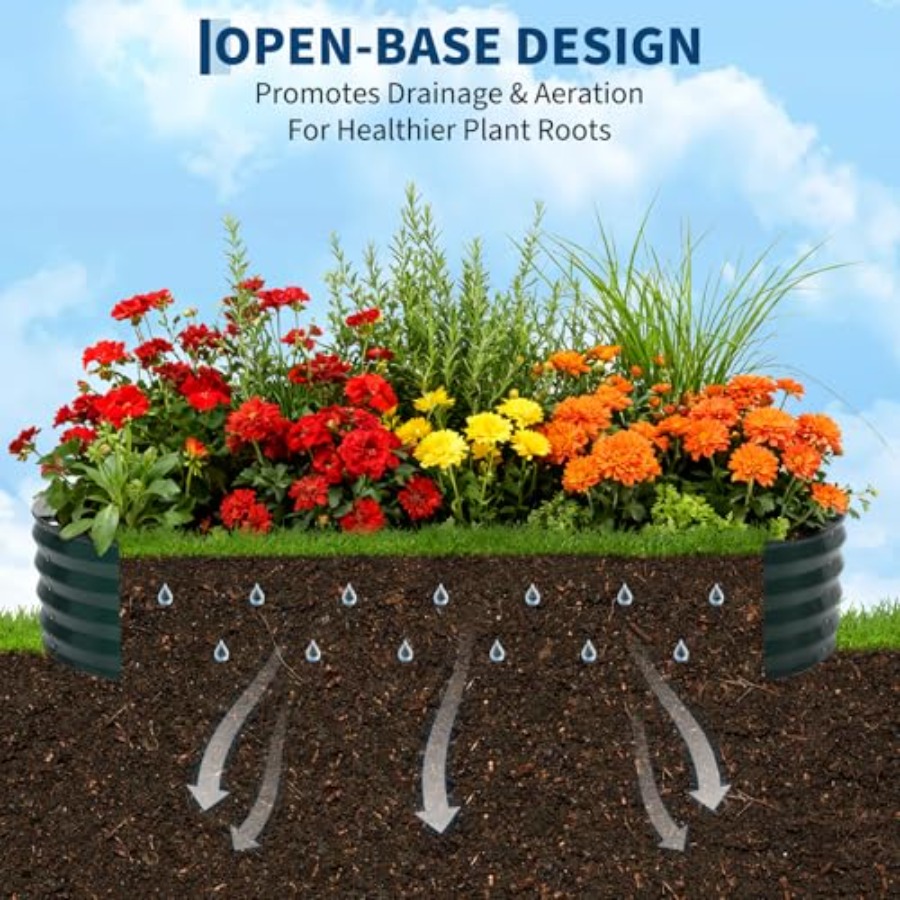Outdoor galvanized steel raise - огляд і ціна Raised Garden Bed
