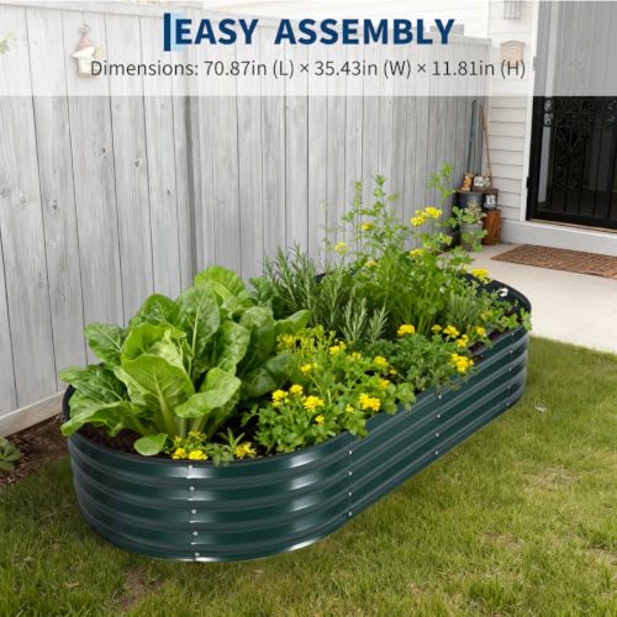 Outdoor galvanized steel raise - огляд і ціна Raised Garden Bed