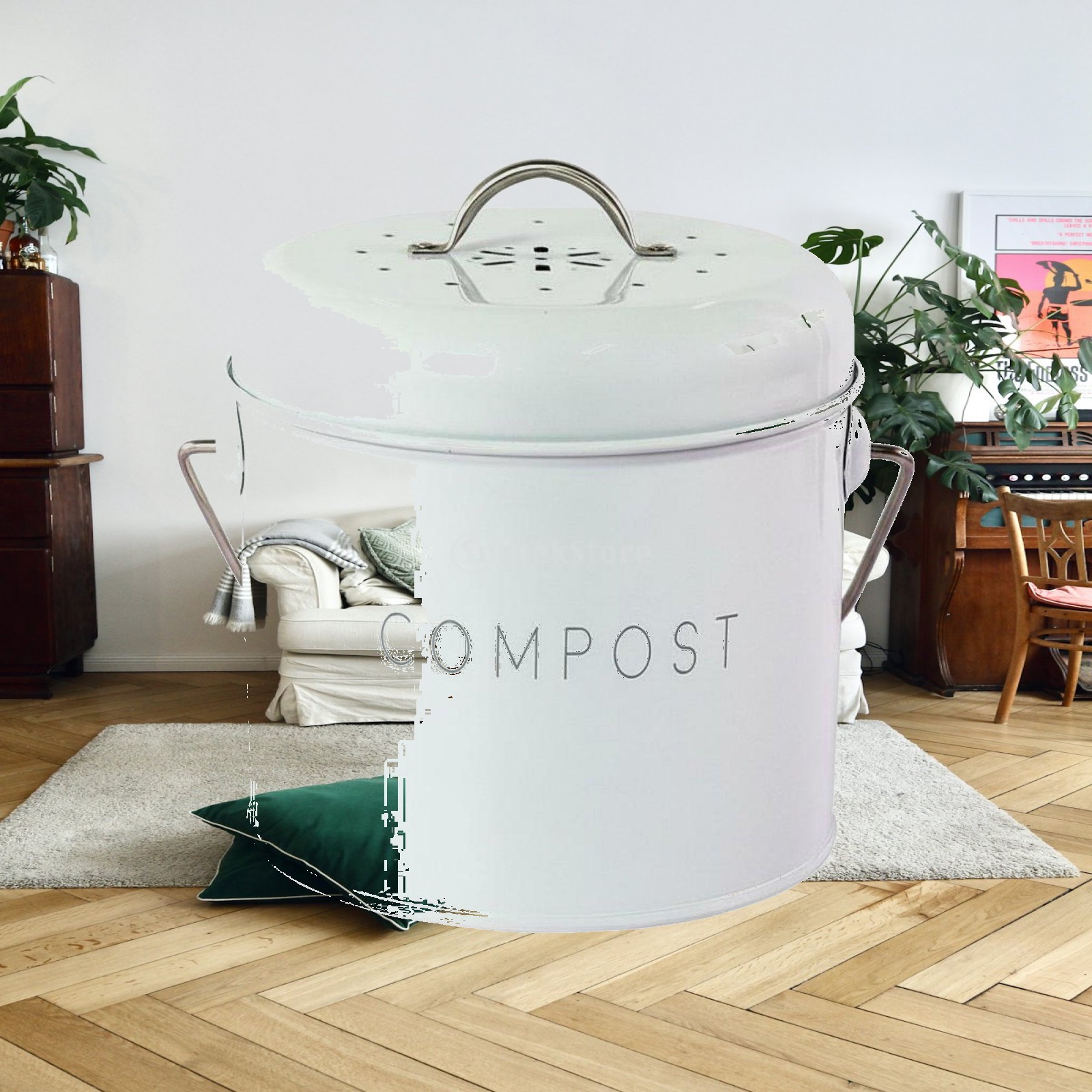 Desktop Trash Can for Kitchen  - огляд і ціна Compost Bin