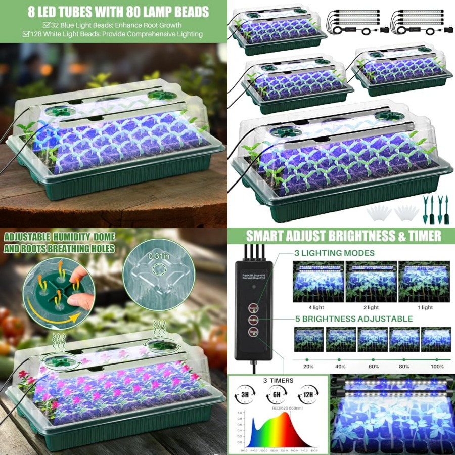 Pack Seed Starter Tray with Gr - огляд і ціна Seed Starter Tray