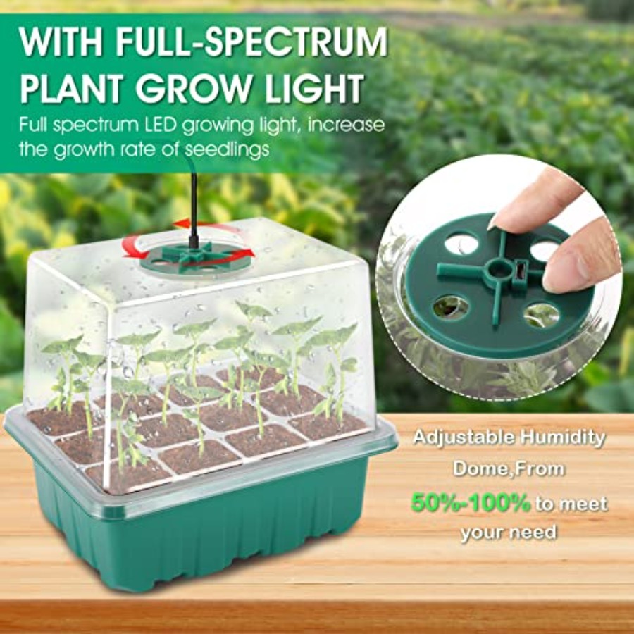 Seed Starter Tray with Light,  - огляд і ціна Seed Starter Tray